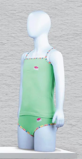 طقم بناتى هارت توب و كيلوت -أخضر