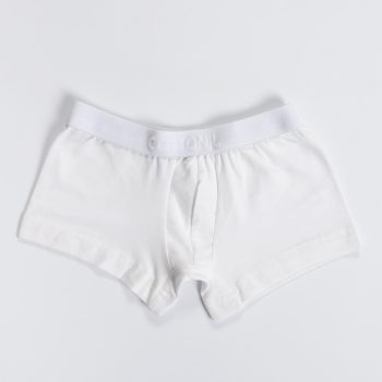 بوكسر PLAIN أطفال-أبيض