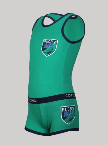 طقم تربو أطفال اخضر