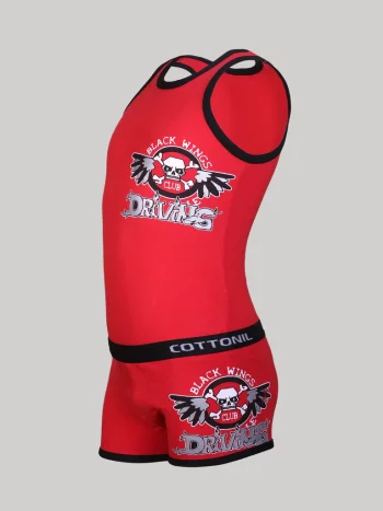 طقم تربو أطفال احمر