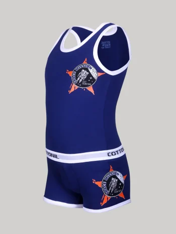 طقم تربو أطفال كحلي